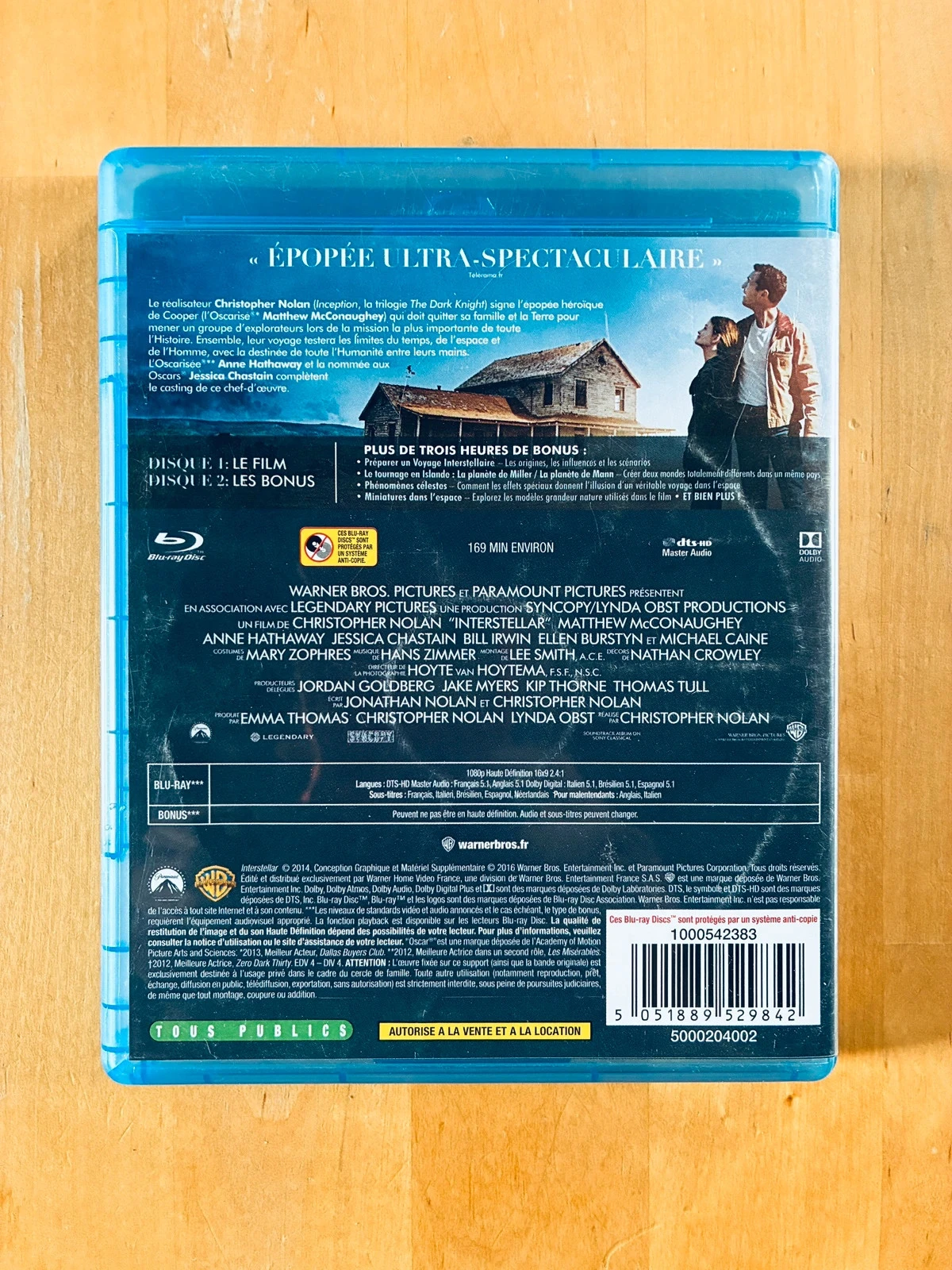 Blu-ray Interstellar de Christopher Nolan. – photo 3